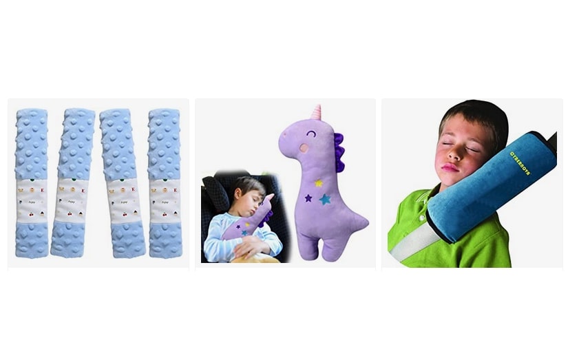 Coussinets de ceinture de poussette pour bébé, sangle de sécurité